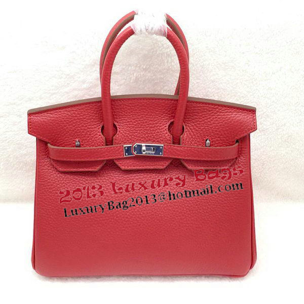 Hermes Birkin 25CM Tote Bag Original Leather H25T Red