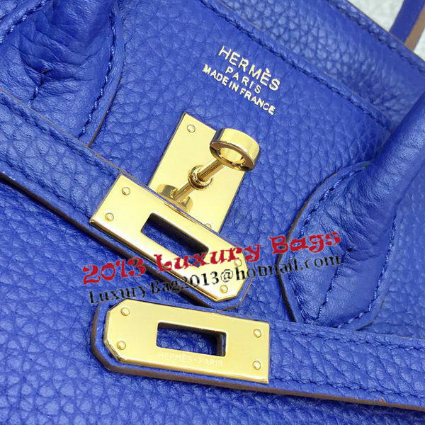 Hermes Birkin 25CM Tote Bag Original Leather H25T Royal