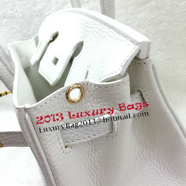 Hermes Birkin 25CM Tote Bag Original Leather H25T White