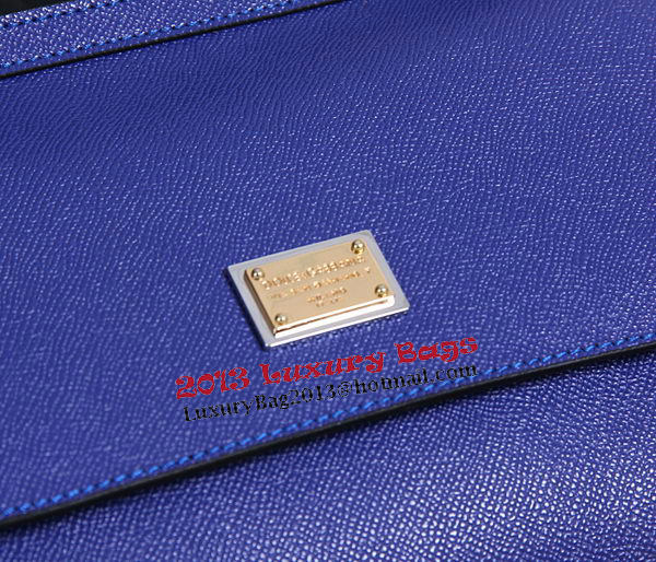 Dolce & Gabbana SICILY Calfskin Tote Bag BB4136 Royal