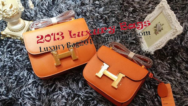 Hermes Constance Bag Litchi Leather H9998 Orange