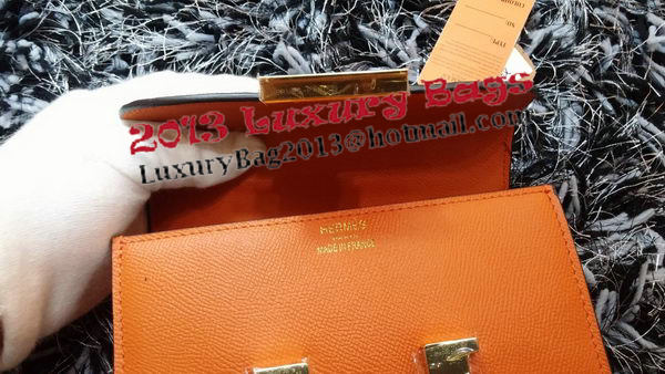 Hermes Constance Bag Litchi Leather H9999L Orange