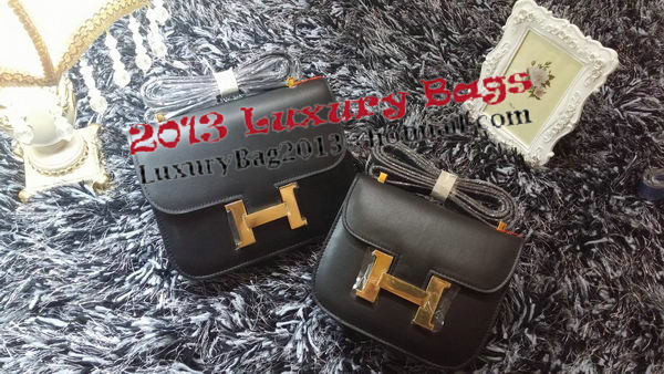 Hermes Constance Bag Smooth Leather H9998S Black