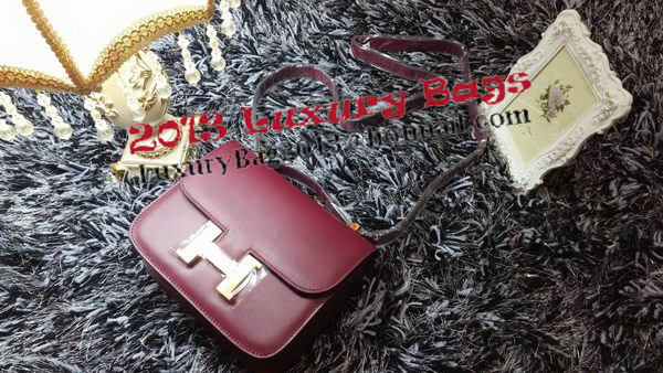 Hermes Constance Bag Smooth Leather H9998S Burgundy