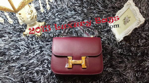 Hermes Constance Bag Smooth Leather H9998S Burgundy