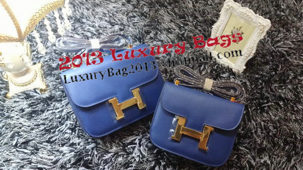 Hermes Constance Bag Smooth Leather H9998S Royal