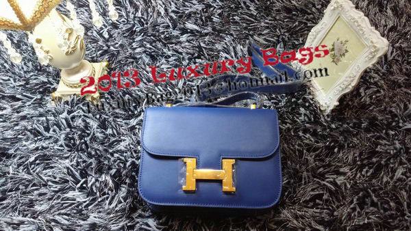 Hermes Constance Bag Smooth Leather H9998S Royal