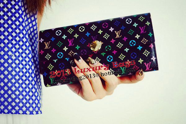 Louis Vuitton M60734 Monogram Multicolore Sarah Wallet