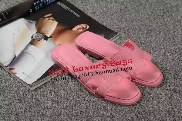 Hermes Slipper Togo Leather HO060 Pink