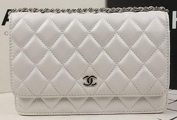 Chanel mini Flap Bag Original Sheepskin Leather A33814 OffWhite