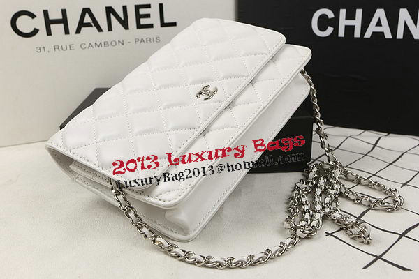 Chanel mini Flap Bag Original Sheepskin Leather A33814 OffWhite