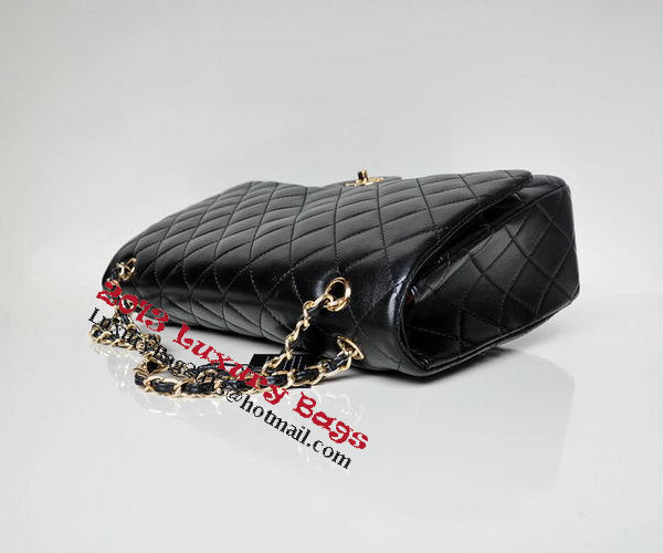 Chanel Maxi Quilted Classic Flap Bag Black Sheepskin A58601 Gold