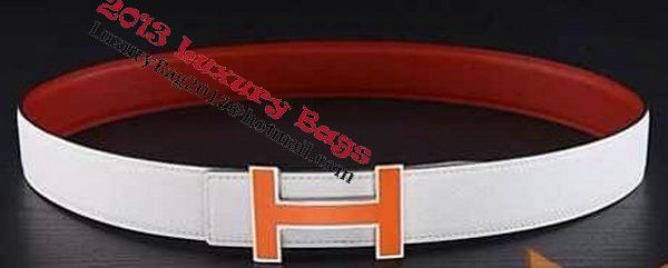 HERMES Belts HB1123 Red&White