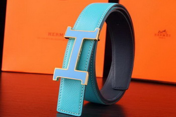 Hermes Belt H3031G SkyBlue