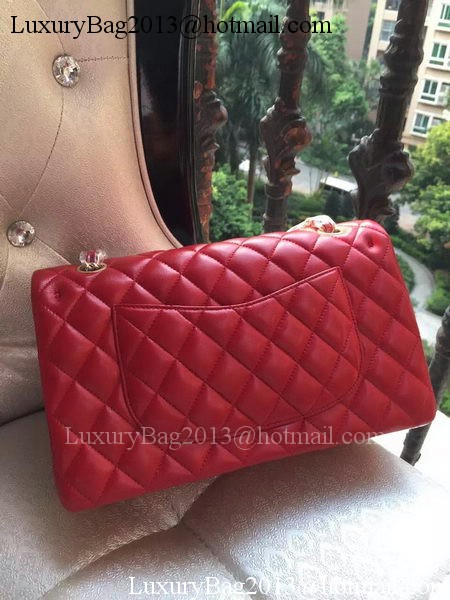 Chanel 2.55 Series Flap Bag Red Original Leather A01112 Gold