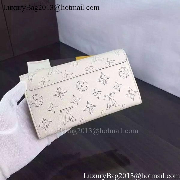 Louis Vuitton Mahina Leather IRIS Wallet M60144 OffWhite