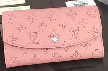 Louis Vuitton Mahina Leather IRIS Wallet M60144 Pink