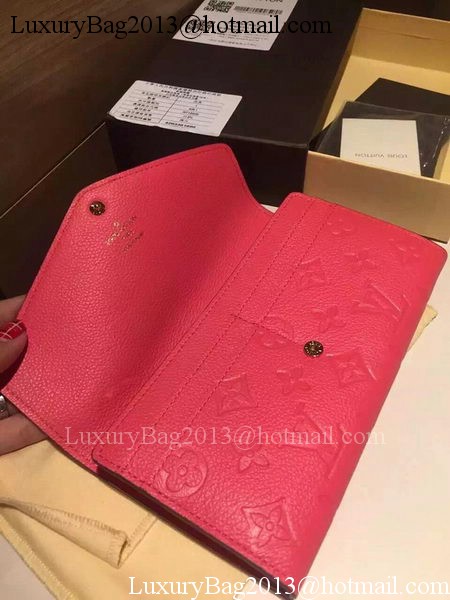 Louis Vuitton Monogram Empreinte Josephine Wallet M61369 Rose