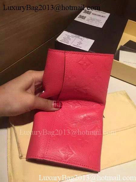 Louis Vuitton Monogram Empreinte Josephine Wallet M61369 Rose