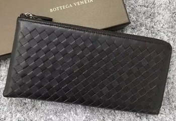 Bottega Veneta Intrecciato Leather Clutch BV144077 Brown