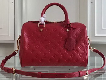 Louis Vuitton Monogram Empreinte Speedy BANDOULIERE 30 M91330 Red