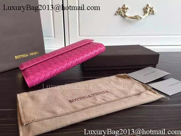 Bottega Veneta Intrecciato Nappa Tri-Flod Wallet BV150507 Rose