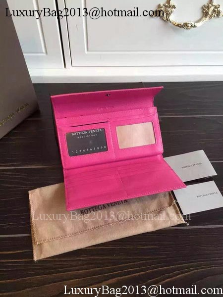 Bottega Veneta Intrecciato Nappa Tri-Flod Wallet BV150507 Rose