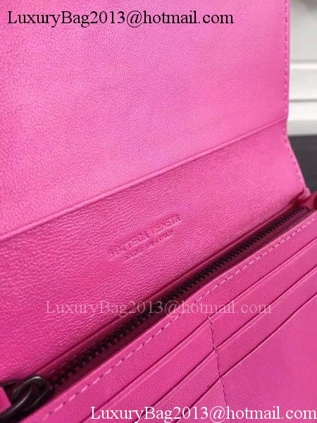 Bottega Veneta Intrecciato Nappa Tri-Flod Wallet BV150507 Rose