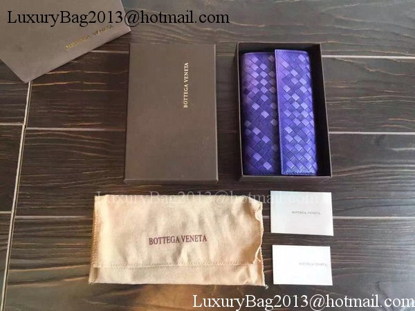 Bottega Veneta Intrecciato Nappa Tri-Flod Wallet BV1505071 Violet