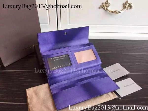 Bottega Veneta Intrecciato Nappa Tri-Flod Wallet BV1505071 Violet