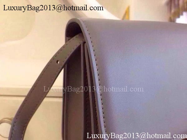 Celine Classic Box Flap Bag Calfskin Leather C2263 Purple