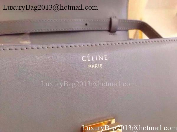 Celine Classic Box Flap Bag Calfskin Leather C2263 Purple