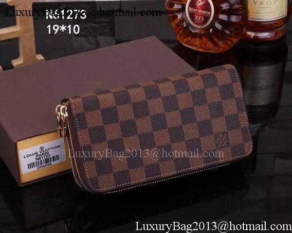 Louis Vuitton Damier Ebene Canvas Zippy Insolite Wallets N61723