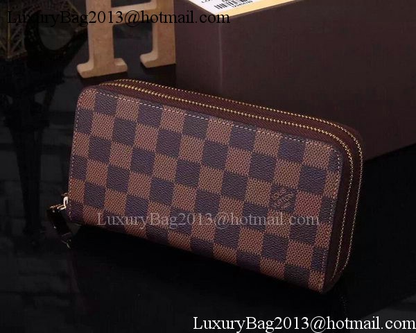 Louis Vuitton Damier Ebene Canvas Zippy Insolite Wallets N61723