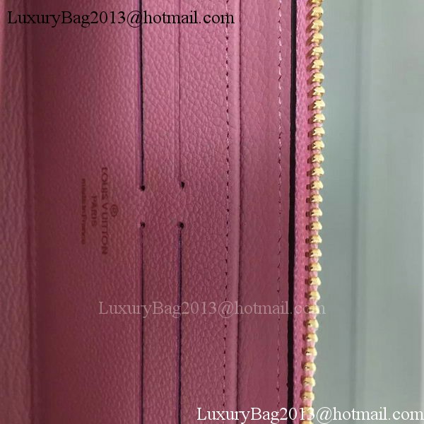 Louis Vuitton Monogram Empreinte Zippy Wallet M61035 Pink