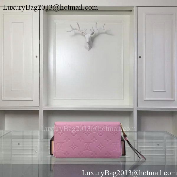 Louis Vuitton Monogram Empreinte Zippy Wallet M61035 Pink