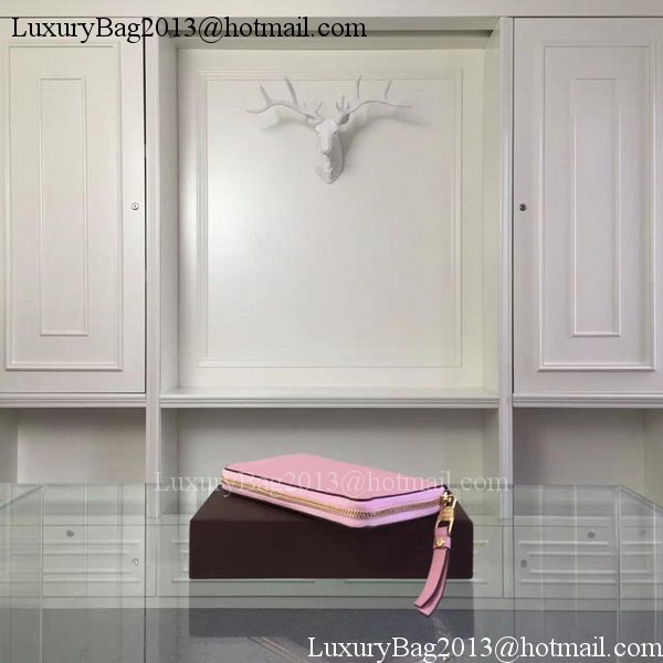 Louis Vuitton Monogram Empreinte Zippy Wallet M61035 Pink Louis Vuitton Monogram Empreinte Zippy Wallet M61035 Pink