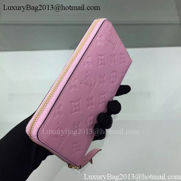 Louis Vuitton Monogram Empreinte Zippy Wallet M61035 Pink