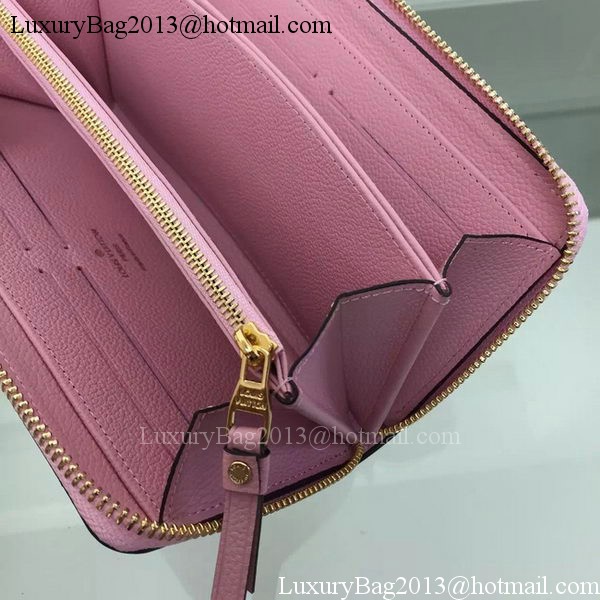 Louis Vuitton Monogram Empreinte Zippy Wallet M61035 Pink