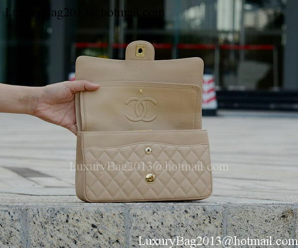 Chanel 2.55 Series Flap Bag Apricot Cannage Pattern A1112 Gold