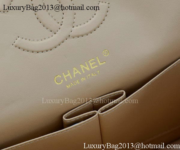 Chanel 2.55 Series Flap Bag Apricot Cannage Pattern A1112 Gold