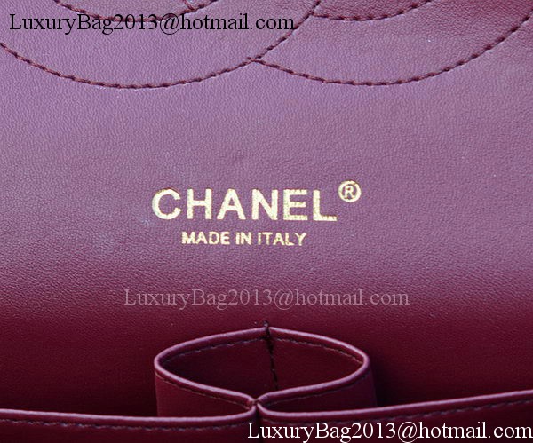 Chanel Maxi Quilted Classic Flap Bag Maroon Cannage Pattern A58601 Gold