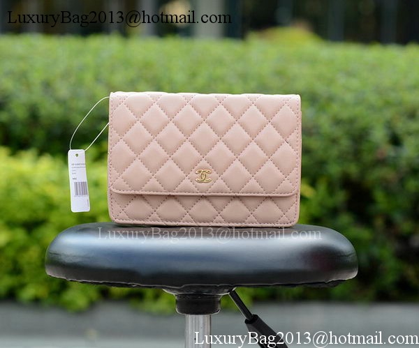 Chanel mini Flap Bags Pink Sheepskin Leather A33814 Gold