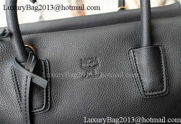 MCM Milla Tote Bag Calfskin Leather MCM1180 Black