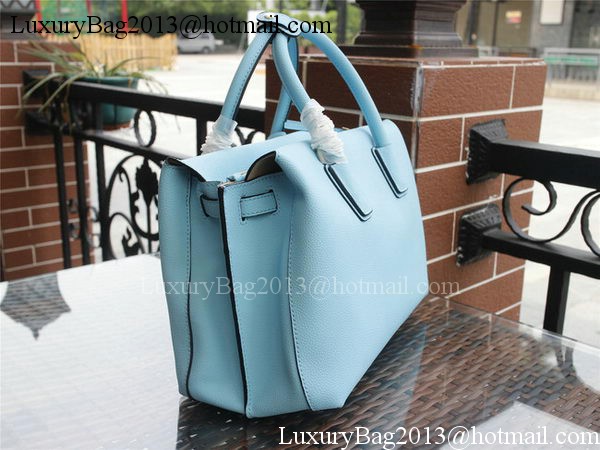 MCM Milla Tote Bag Calfskin Leather MCM1180 Light Blue