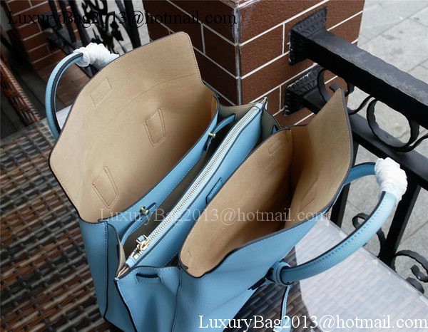 MCM Milla Tote Bag Calfskin Leather MCM1180 Light Blue