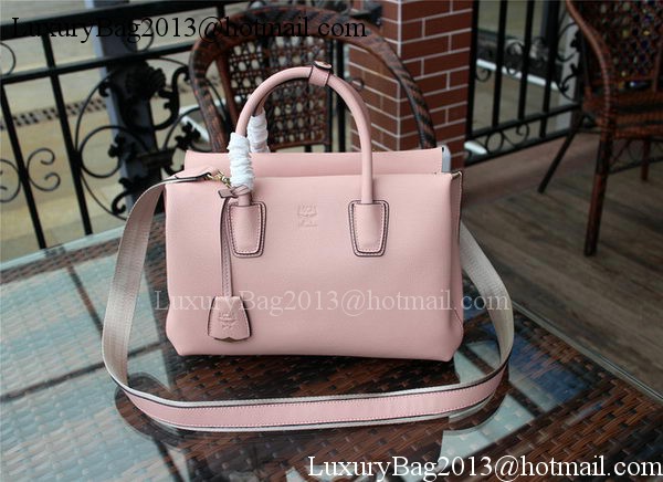 MCM Milla Tote Bag Calfskin Leather MCM1180 Light Pink