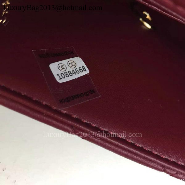 Chanel Classic Flap Bag Original Sheepskin Leather A5171 Burgundy