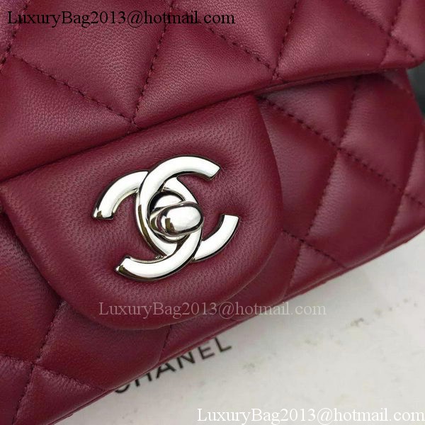 Chanel Classic Flap Bag Original Sheepskin Leather A5171 Burgundy