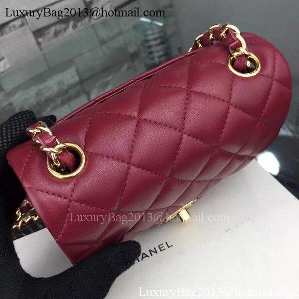 Chanel Classic Flap Bag Original Sheepskin Leather A5171 Burgundy